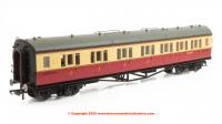 R40475 Hornby Collett Bow Ended Corridor Composite Right Hand Coach number W6150W - BR Crimson & Cream - era 4